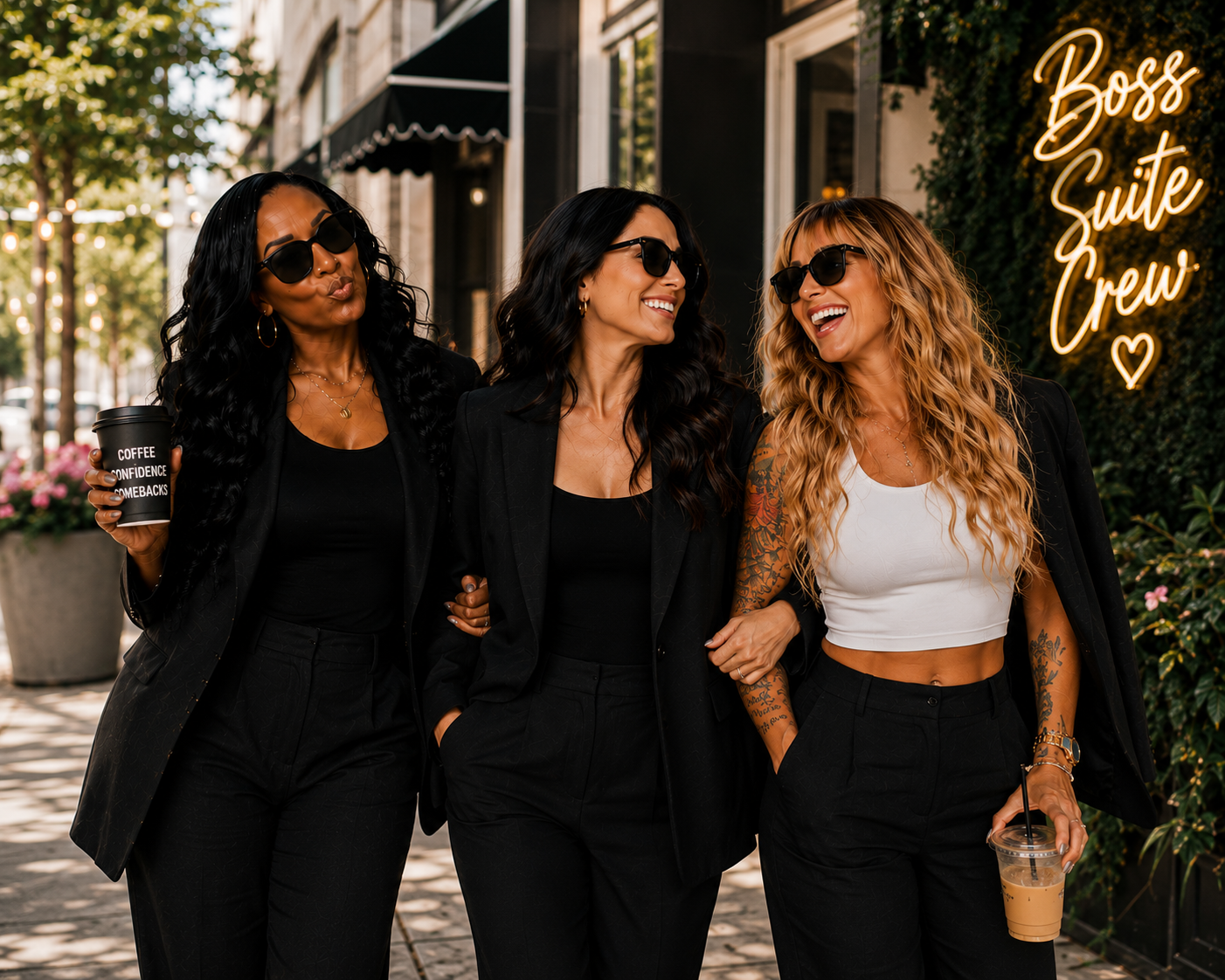The Boss Suite Crew walking together