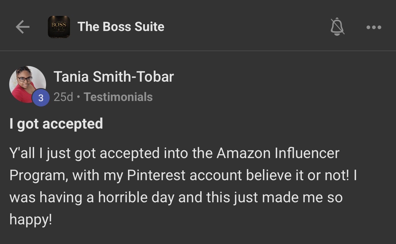 Tania Smith-Tobar testimonial screenshot